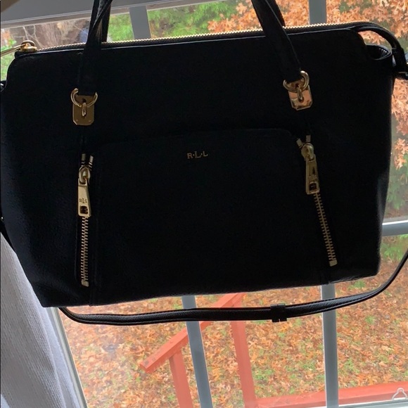 Ralph Lauren Bags Ralph Lauren Black Purse With Gold Detail Poshmark
